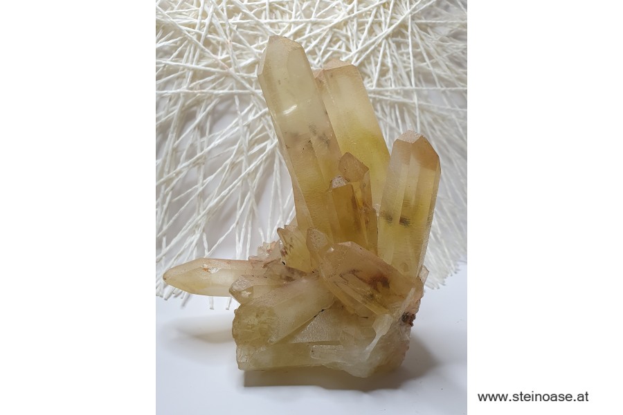 Natur Citrin Spitzen / Stufe